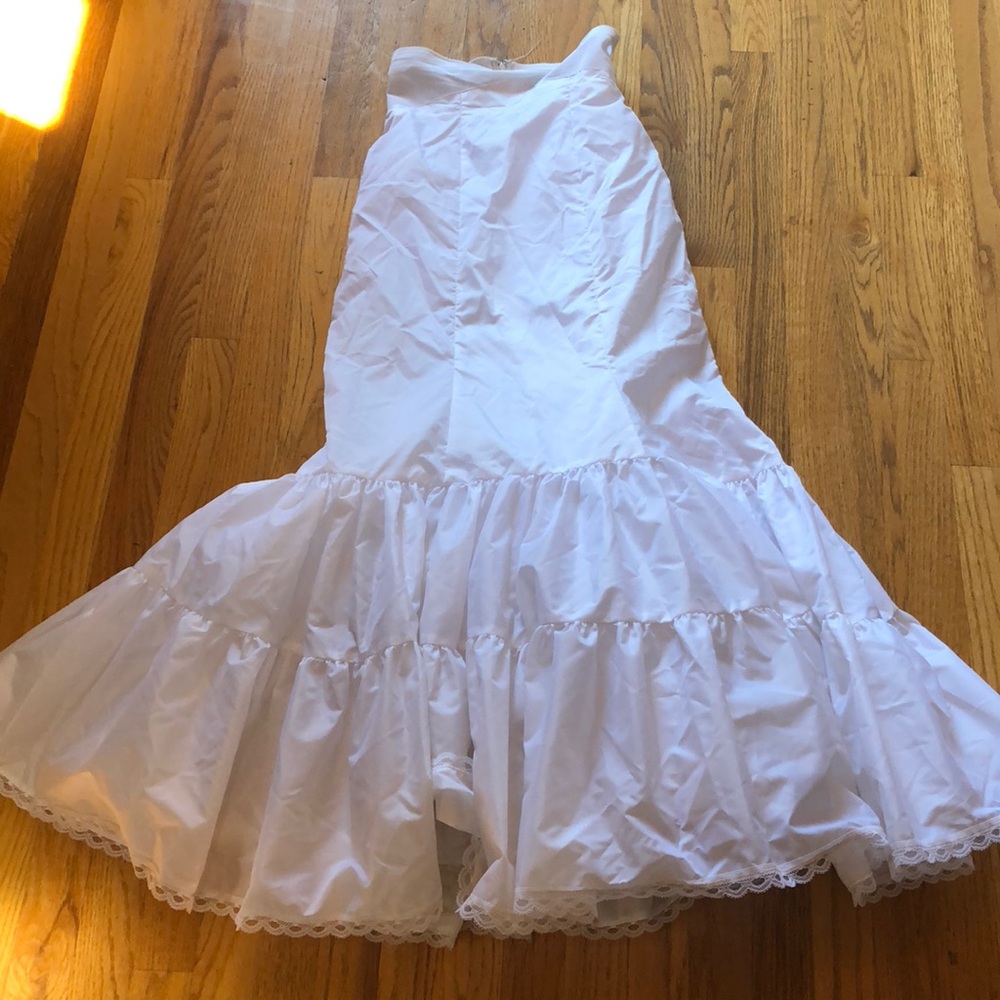 Fit and flare wedding dress slip David’s Bridal